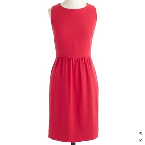 J. Crew factory Sheath Dress in Neon Rose Sz 00 - Picture 2 of 4